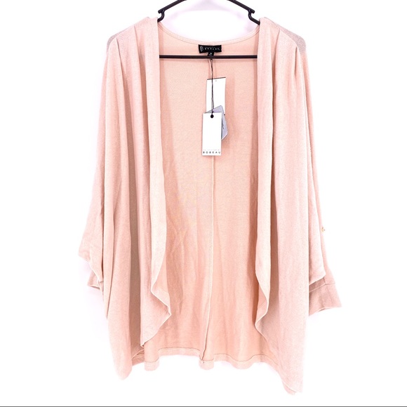 bobeau Sweaters - Bobeau Zoey Pearl Bead Cozy Cardigan Plus Size